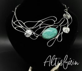 Collier “Histoires d’Elles: la Sacrée” Amazonite