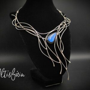 Collier inox "Les Diaboliques: les Ondines" Labradorite